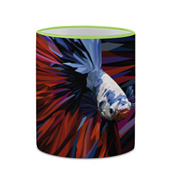 Кружка 3D Рыбка, исполняющая желания, цвет: 3D-светло-зеленый кант — фото 2