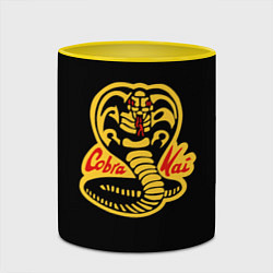 Кружка 3D Cobra Kai - Кобра Кай, цвет: 3D-белый + желтый — фото 2