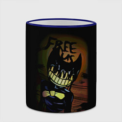 Кружка 3D Бенди Bendy And The Ink Machine, цвет: 3D-синий кант — фото 2
