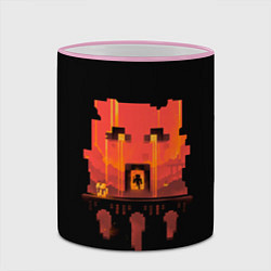 Кружка 3D Minecrafts hell, цвет: 3D-розовый кант — фото 2