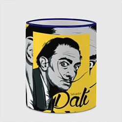 Кружка 3D Сальвадор Дали Salvador Dali, цвет: 3D-синий кант — фото 2