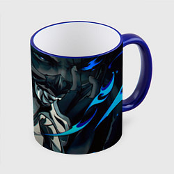 Кружка 3D Опасный Юру, цвет: 3D-синий кант