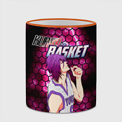 Кружка 3D Kuroko no Basuke, Murasakibara Atsushi Ацуши Мурас, цвет: 3D-оранжевый кант — фото 2