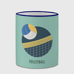 Кружка 3D Volleyball Спорт, цвет: 3D-синий кант — фото 2