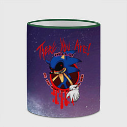 Кружка 3D Sonic EXE супер страшная игра, цвет: 3D-зеленый кант — фото 2