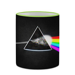 Кружка 3D PINK FLOYD - ПИНК ФЛОЙД ГЛИТЧ, цвет: 3D-светло-зеленый кант — фото 2