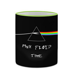 Кружка 3D PINK FLOYD TIME ПИНК ФЛОЙД ЛОГОТИП, цвет: 3D-светло-зеленый кант — фото 2