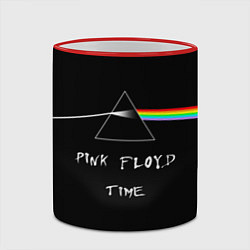 Кружка 3D PINK FLOYD TIME ПИНК ФЛОЙД ЛОГОТИП, цвет: 3D-красный кант — фото 2