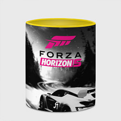 Кружка 3D Forza Horizon 5 - night race, цвет: 3D-белый + желтый — фото 2