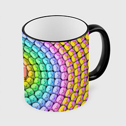 Кружка 3D Psychedelic Lalafanfan, цвет: 3D-черный кант