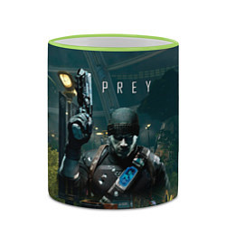 Кружка 3D Prey 2 Прей 2, цвет: 3D-светло-зеленый кант — фото 2