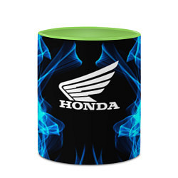 Кружка 3D Honda Fire, цвет: 3D-белый + светло-зеленый — фото 2