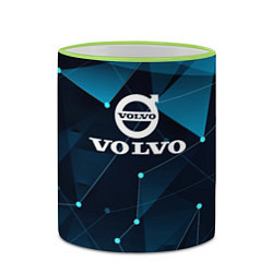 Кружка 3D Volvo - Geometry, цвет: 3D-светло-зеленый кант — фото 2