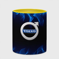 Кружка 3D Volvo - Огонь, цвет: 3D-белый + желтый — фото 2