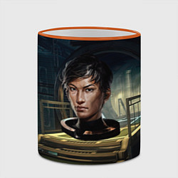 Кружка 3D PREY game woman, цвет: 3D-оранжевый кант — фото 2