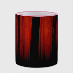 Кружка 3D Красный хоррор, цвет: 3D-розовый кант — фото 2