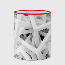Кружка 3D БЕЛЫЙ АРХИТЕКТОР, цвет: 3D-красный кант — фото 2