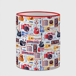 Кружка 3D Рок Музыкант, цвет: 3D-красный кант — фото 2