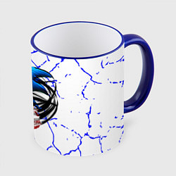 Кружка 3D СОНИК EXE ТЕМНЫЙ СОНИК, цвет: 3D-синий кант