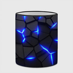 Кружка 3D КИБЕРПАНК БРОНЯ: СИНЯЯ СТАЛЬ, цвет: 3D-черный кант — фото 2