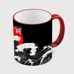 Кружка 3D Kisatsutai - Корпус бойни демонов, цвет: 3D-красный кант