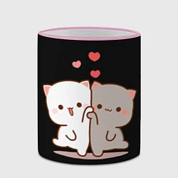 Кружка 3D Кошачья любовь навсегда Kitty love forever, цвет: 3D-розовый кант — фото 2