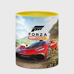 Кружка 3D Forza Horizon 5 AMG, цвет: 3D-белый + желтый — фото 2