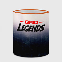 Кружка 3D Grid Legends, лого, цвет: 3D-оранжевый кант — фото 2