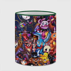 Кружка 3D Cute Fnaf Pattern, цвет: 3D-зеленый кант — фото 2