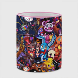 Кружка 3D Cute Fnaf Pattern, цвет: 3D-розовый кант — фото 2