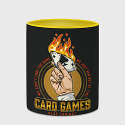 Кружка 3D CARD GAMES, цвет: 3D-белый + желтый — фото 2