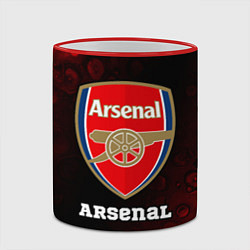 Кружка 3D АРСЕНАЛ Arsenal Разводы, цвет: 3D-красный кант — фото 2
