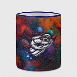 Кружка 3D Космический ленивец Space Sloth, цвет: 3D-синий кант — фото 2