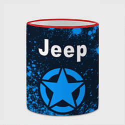 Кружка 3D JEEP Арт, цвет: 3D-красный кант — фото 2