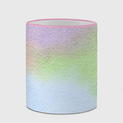 Кружка 3D Акварельный принт, цвет: 3D-розовый кант — фото 2