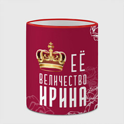 Кружка 3D Её величество Прекрасная, цвет: 3D-красный кант — фото 2