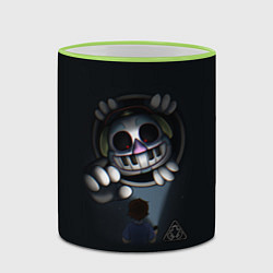 Кружка 3D FNAF Security Breach Музыкальный диджей DJ Music M, цвет: 3D-светло-зеленый кант — фото 2