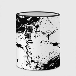 Кружка 3D Токийские мстители Tokyo Revengers logo краска, цвет: 3D-черный кант — фото 2