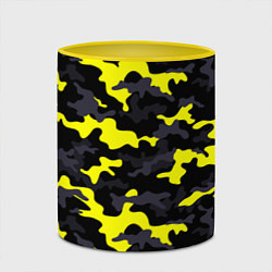 Кружка 3D Black Camo, цвет: 3D-белый + желтый — фото 2