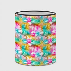 Кружка 3D Цветки Лотоса, цвет: 3D-черный кант — фото 2