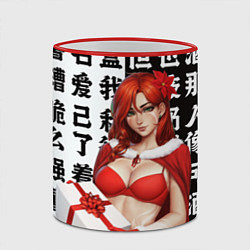 Кружка 3D Винрейнджер WR Дота 2 WHITE Black, цвет: 3D-красный кант — фото 2