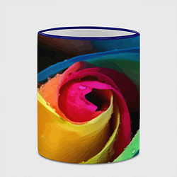 Кружка 3D Роза fashion 2022, цвет: 3D-синий кант — фото 2