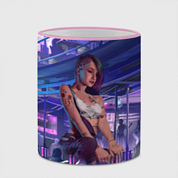 Кружка 3D Jydy Джуди Cyberpunk2077, цвет: 3D-розовый кант — фото 2