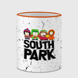 Кружка 3D Южный парк мультфильм - персонажи South Park, цвет: 3D-оранжевый кант — фото 2