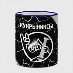 Кружка 3D Кукрыниксы - КОТ - Краски, цвет: 3D-синий кант — фото 2
