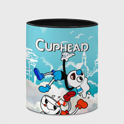 Кружка 3D Cuphead 2 чашечки, цвет: 3D-белый + черный — фото 2