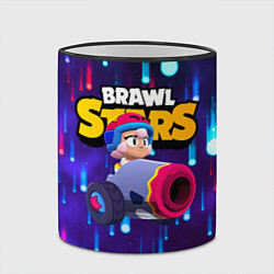 Кружка 3D Bonny brawlstars Бонни, цвет: 3D-черный кант — фото 2