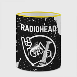 Кружка 3D Radiohead КОТ Краска, цвет: 3D-желтый кант — фото 2