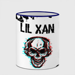 Кружка 3D Lil Xan ЧЕРЕП Краска, цвет: 3D-синий кант — фото 2