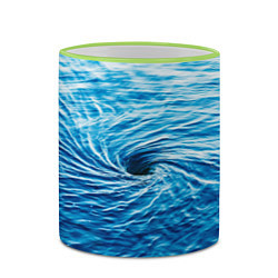 Кружка 3D Водоворот Океан, цвет: 3D-светло-зеленый кант — фото 2